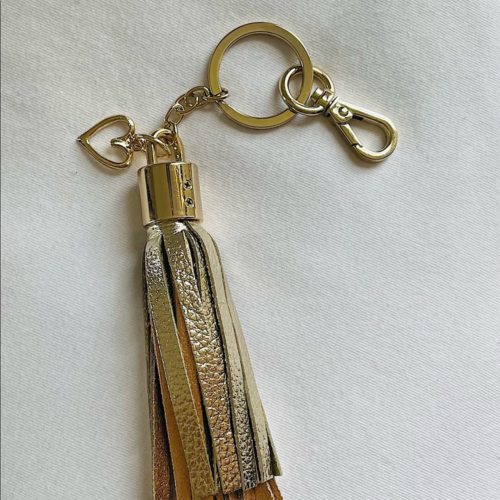 Heart Tassel Key Chain, new without Chico’s tags, pristine condition